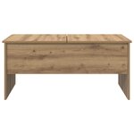 vidaXL Table basse Chêne artisanal 102 x 50 5 x 46 5 cm