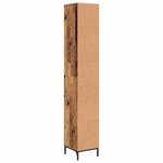 vidaXL Cabinet de salle de bain Bois Ancien 31 5 x 33 x 190 cm