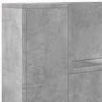 vidaXL Armoire tête de lit avec LED gris béton 100x16 5x103 5 cm