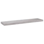 vidaXL Étagères murales flottantes 2 Pièces Gris béton 90x23 5x3 8cm MDF