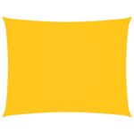 vidaXL Voile de parasol tissu oxford rectangulaire 2x3 m jaune