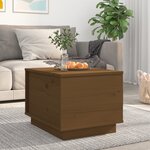 vidaXL Table basse Marron miel 40x50x35 cm Bois massif de pin