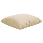 vidaXL Coussins de canapé lot de 4 beige 50x50 cm tissu
