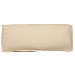vidaXL Coussin de palette pour dos beige 120x40x12 cm en tissu Oxford