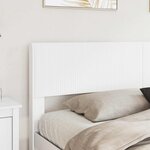 vidaXL Cadre de lit avec rangement et tête de lit Blanc 180 x 200 cm