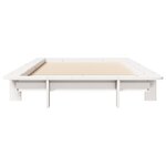 vidaXL Cadre de lit sans matelas blanc 75x190 cm bois de pin massif