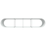 vidaXL Bac de jardin surélevé Vert 400x80x81 cm en acier galvanisé