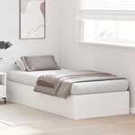 vidaXL Cadre de lit Blanc 200 x 80 x 31 5 cm Bois d'ingénierie