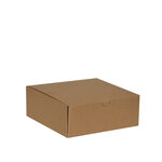 Boîte d'emballage kraft carton éco 17.5 x 18.5 x 7 cm