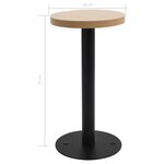 vidaXL Table de bistro Marron clair 40 cm MDF
