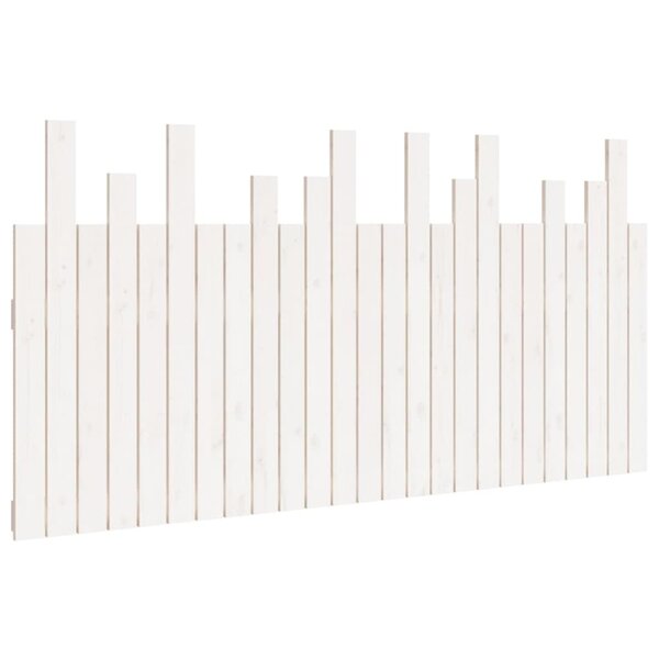 vidaXL Tête de lit murale Blanc 159 5x3x80 cm Bois massif de pin