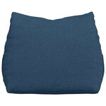 vidaXL Coussin de Dos Bleu 60 x 20 x 50 cm tissu