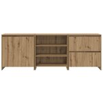 vidaXL Buffet 3 Pièces Chêne artisanal 70 x 41 x 75 cm Bois d'ingénierie