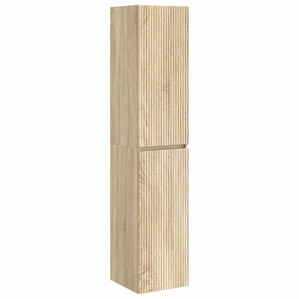 vidaXL Cabinet de Salle de Bain Mural Chêne Sonoma 33 x 34 5 x 160 cm