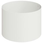vidaXL Ensemble de jardinières en acier blanc