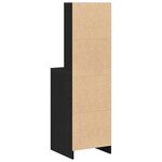 vidaXL Armoire haute en chêne noir - 40x41x135 cm  fabriquée en bois d'ingénierie