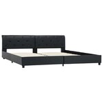 vidaXL Cadre de lit Noir Similicuir 180x200 cm