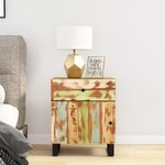 vidaXL Table de chevet 50x33x60cm Bois de récupération et d'ingénierie