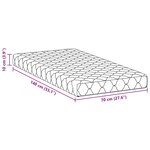 vidaXL Matelas Blanc 160 x 80 cm Mousse