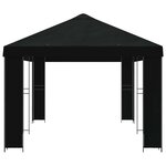 vidaXL Abri de jardin 6 x 3 m Noir Polyester et Acier 190