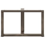 vidaXL Pieds de table basse en T  2 pièces  noir  60 x 25 x (42-43) cm  acier