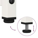 vidaXL Buffet haut blanc 36x39x123 cm acier laminé à froid