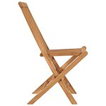 vidaXL Chaises pliables de jardin lot de 2 Bois de teck solide