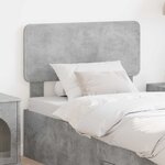 vidaXL Tête de lit Gris béton 90 cm Bois d'ingénierie