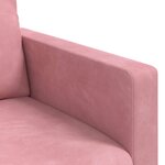 vidaXL Canapé Rose 138 x 78 x 80 cm Velours