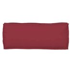 vidaXL Set de coussins de palette 2 Pièces Rouge bordeaux 100 x 40 x 8 cm