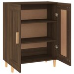 vidaXL Buffet Chêne marron 69 5x34x90 cm Bois d'ingénierie