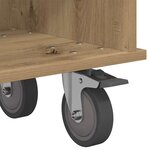 vidaXL Meuble TV Chêne artisanal 100 x 35 x 35 cm Bois d'ingénierie