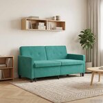 vidaXL Canapé-Lit Turquoise Tissu