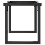vidaXL Pieds de table basse cadre en O 80x40x43 cm fonte