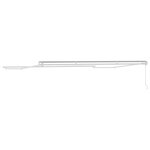 vidaXL Cadre d'auvent Blanc 400 × 350 cm Aluminium