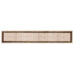 vidaXL Coureur de Tapis MARSA Noir 80 x 450 cm Polyester et PVC