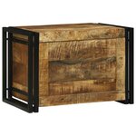 vidaXL Coffre de rangement 60x40x41 cm en bois de manguier brut