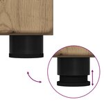 vidaXL Ensemble de mobilier de salle de bain TULUM Chêne artisanal