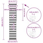 vidaXL Store zèbre blanc 40x200 cm largeur du tissu 35 9 cm polyester