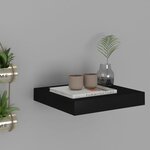 vidaXL Étagère flottante murale noir 23x23 5x3 8 cm MDF