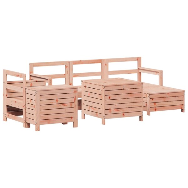 vidaXL Salon de jardin 7 Pièces bois massif sapin de douglas