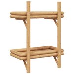 vidaXL Étagère Murale avec étagère Marron 45 x 26 x 60 cm Bambou