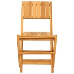 vidaXL Chaises de jardin pliantes lot de 8 47x61x90cm bois massif teck