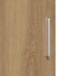 vidaXL Buffet haut en chêne artisanal 40x42 5x185 cm en bois d'ingénierie