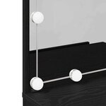 vidaXL Table de Toilette Chêne noir 60 x 40 x 140 cm Bois d'ingénierie