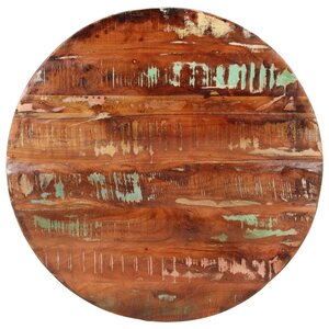 vidaXL Dessus de table Ø 80x2 5 cm rond bois massif de récupération