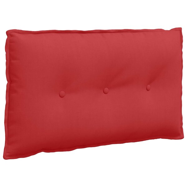 vidaXL Coussin de Dos Rouge 80 x 19 x 50 cm tissu