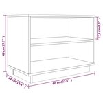 vidaXL Armoire à chaussures Blanc 60x34x45 cm Bois de pin massif