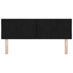 vidaXL Tête de lit moderne en diamants noirs 140 cm en tissu