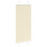 vidaXL Store plissé crème 60x100 cm largeur du tissu 59 4 cm polyester
